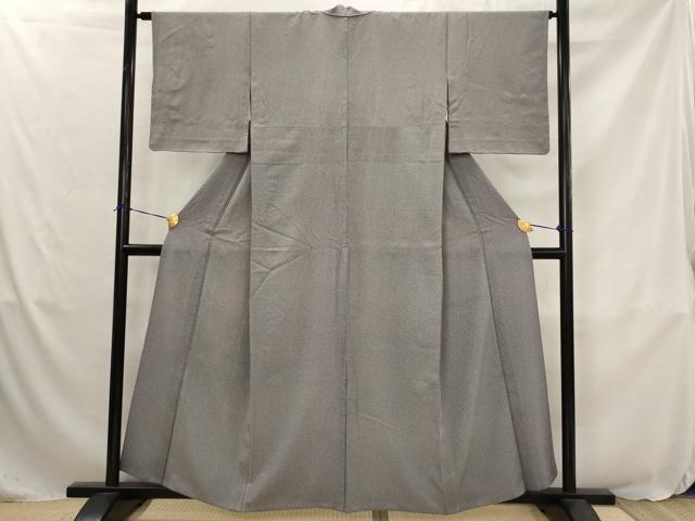 平和屋着物▽江戸小紋 単衣 草花文 正絹 逸品 AABJ8733st
