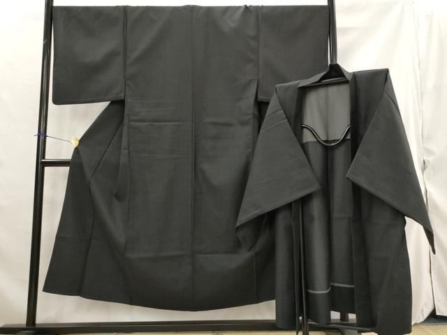 平和屋着物▽男性 小紋 単衣 アンサンブル 亀甲絣 総詰め AABJ8746st