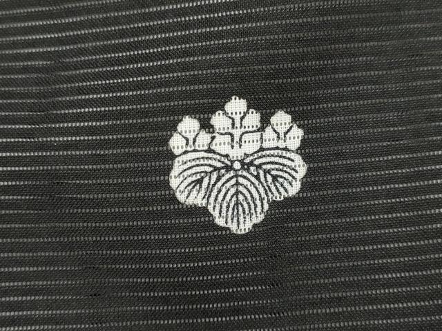 平和屋着物*夏物 黒留袖 絽 扇面飛鶴花文 暈し染め 金彩 洗える着物 AABJ8780st