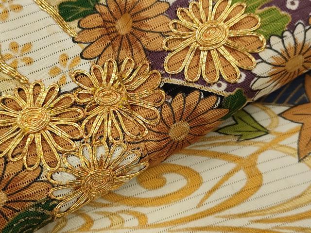 平和屋着物*夏物 黒留袖 絽 駒刺繍 松竹梅御所車文 正絹 逸品 AABJ8781st
