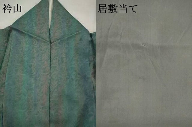 平和屋着物*夏物 小紋 紗 更紗花文 正絹 逸品 AABJ8784st