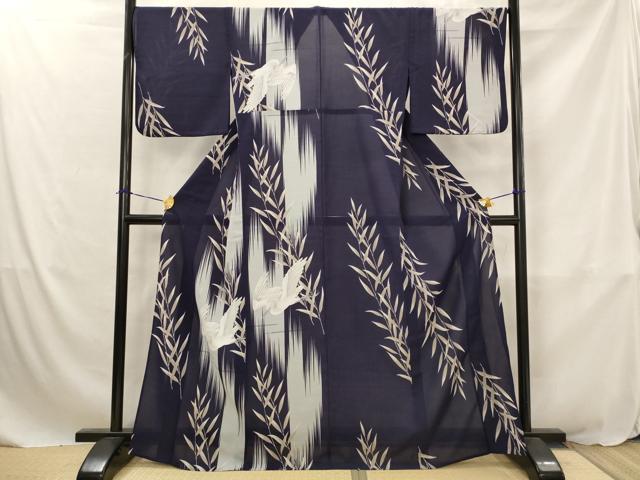 平和屋着物*夏物 撫松庵 訪問着・浴衣兼用 セオアルファ 飛鳥文 洗える着物 AABJ8791st