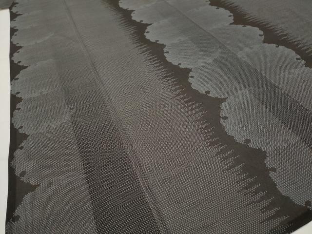 平和屋着物*夏物 本場大島紬 夏大島 雪輪間道 正絹 逸品 AABJ8808st