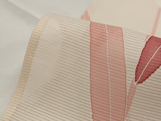 平和屋着物*夏物 訪問着 絽 草葉文 銀糸 正絹 逸品 AABJ8827st
