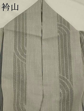 平和屋着物*夏物 結城紬 夏結城 100亀甲 間道 正絹 逸品 AABJ8831st