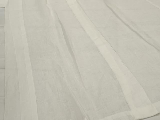 平和屋着物*夏物 本場小千谷ちぢみ 長襦袢 芝文紗 反端付き 麻 逸品 AABJ8833st