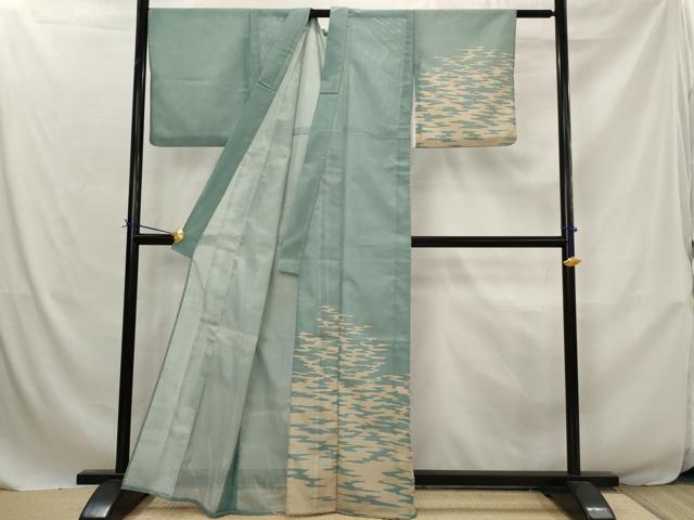 平和屋着物*夏物 訪問着 絽 霞文 洗える着物 AABJ8838st