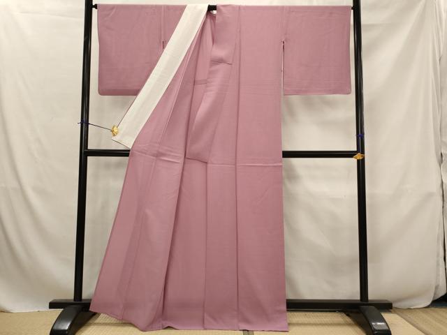 平和屋着物*夏物 色無地 絽 長春色 堅牢染め 証紙付き 正絹 逸品 AABJ8843st