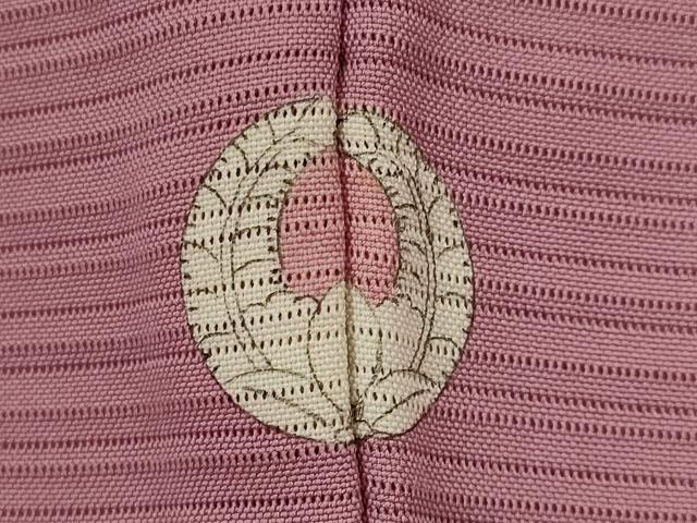 平和屋着物*夏物 色無地 絽 長春色 堅牢染め 証紙付き 正絹 逸品 AABJ8843st