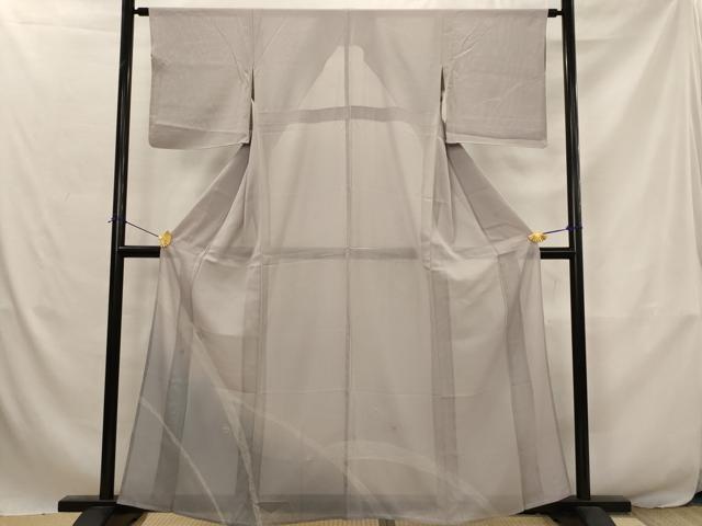 平和屋着物*夏物 訪問着 絽 糸巻き文 暈し染め 銀彩 正絹 逸品 AABJ8846st