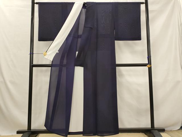 平和屋着物*夏物 小紋 紗 霞文 暈し染め 正絹 逸品 AABJ8848st