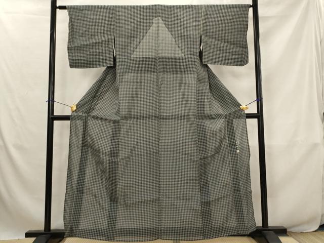 平和屋着物*夏物 江戸小紋 伝統工芸士 田島敬之 菱文 絹麻 逸品 AABJ8850st