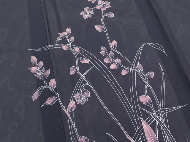 平和屋着物*夏物 訪問着 絽 草花文 正絹 逸品 AABJ8856st