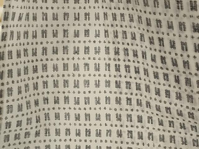 平和屋着物*夏物 男性 小紋 絣柄 綿 逸品 AABJ8858st