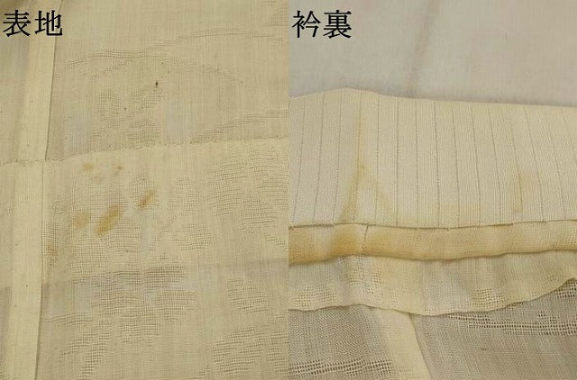 平和屋着物*夏物 長襦袢 紗 芝花文紗 麻 逸品 AABJ8860st