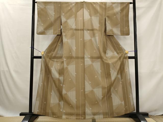 平和屋着物*夏物 小紋 紗 舞蝶文 洗える着物 AABJ8882st