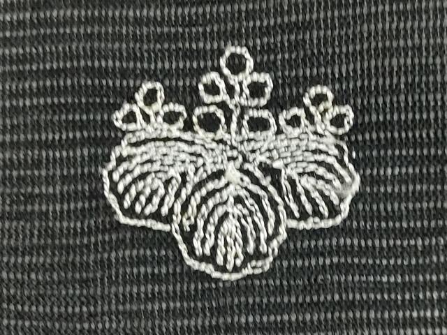 平和屋着物*夏物 黒留袖 絽 刺繍 流水枝松文 金銀糸 洗える着物 AABJ8896st