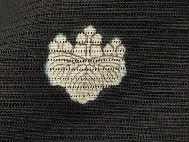 平和屋着物*夏物 黒留袖 絽 刺繍 笹竹文 金銀糸 洗える着物 AABJ8909st