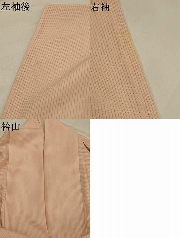 平和屋着物*夏物 訪問着 縦絽 舞蝶文 暈し染め 金彩 正絹 逸品 AABJ8917st