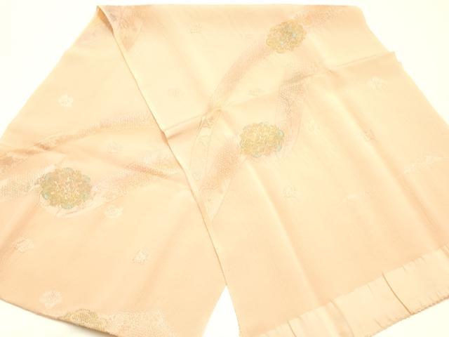 平和屋着物●和装小物 帯締め・帯揚げセット 高麗組 綾出し 蔓帯花文 地紋起こし 三分金糸 逸品 未使用 AABJ8926ay