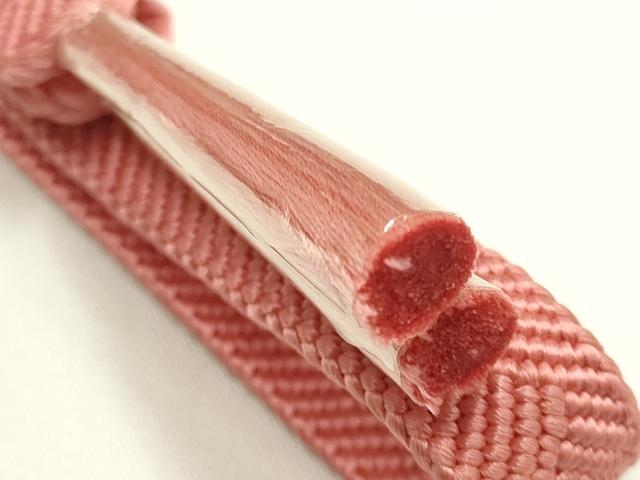 平和屋着物●和装小物 帯締め・帯揚げセット 平組 草木染 枚花文 金銀彩 暈し染め 逸品 未使用 AABJ8929ay