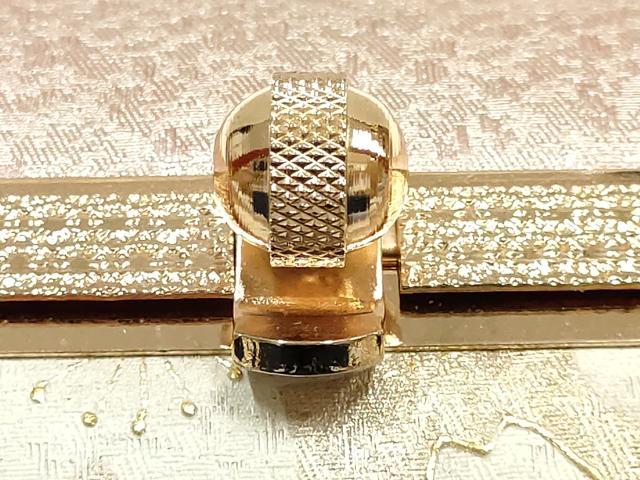 平和屋着物▼和装小物 和装バッグ 振袖用 ハンドバッグ 舞花文 金彩 暈し ラインストーン 逸品 AABJ8941ay