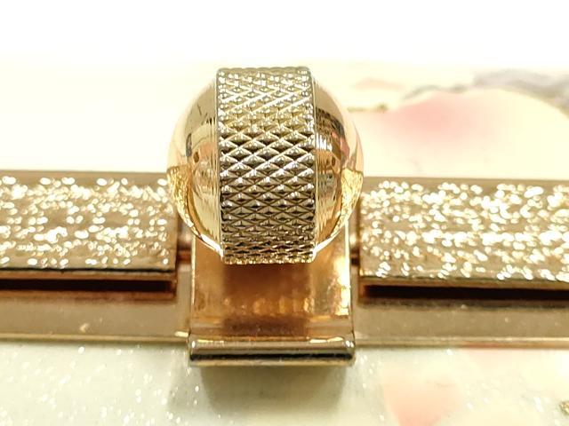 平和屋着物▼和装小物 和装バッグ 振袖用 ハンドバッグ エナメル 舞花文 桜 金銀彩 暈し 逸品 AABJ8962ay