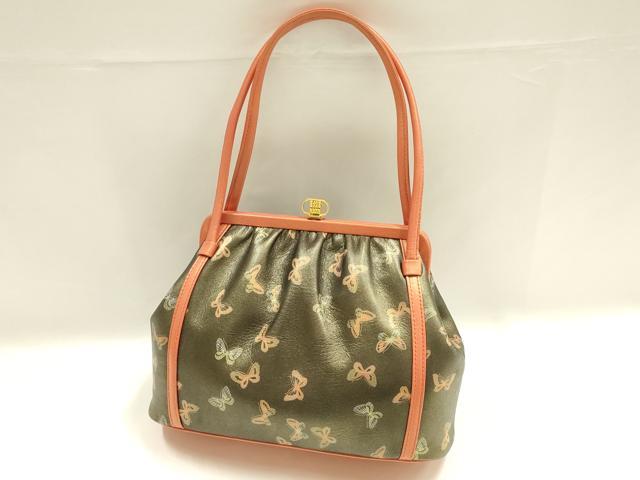 平和屋着物▼和装小物 和装バッグ ハンドバッグ 舞蝶文 逸品 AABJ8968ay
