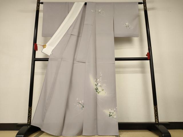 平和屋着物*夏物 訪問着 絽 草花文 暈し染め 正絹 逸品 AABJ9015jd