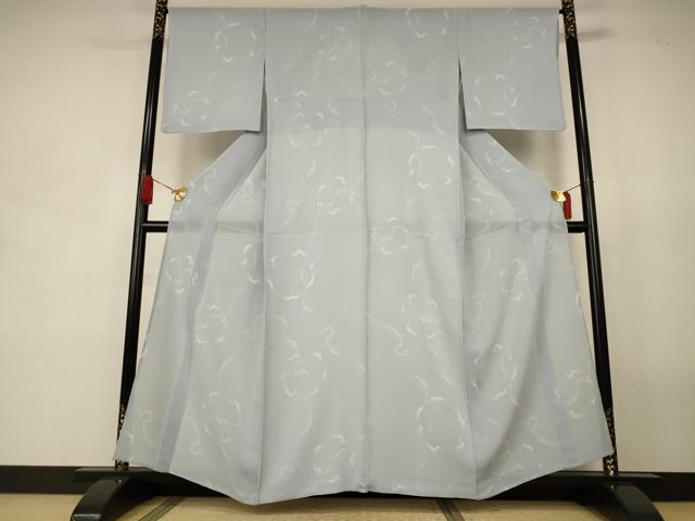平和屋着物*夏物 小紋 紗 雪輪文 正絹 逸品 AABJ9016jd