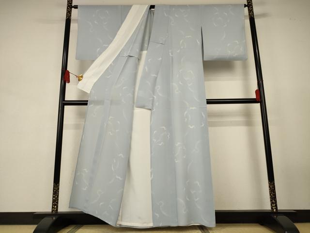 平和屋着物*夏物 小紋 紗 雪輪文 正絹 逸品 AABJ9016jd