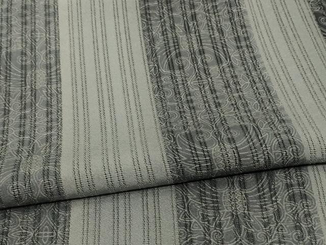 平和屋着物*夏物 小紋 縦絽 縞 正絹 逸品 AABJ9033jd