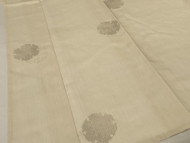 平和屋着物*夏物 結城紬 夏結城 100亀甲 雪輪文 正絹 逸品 AABJ9038jd