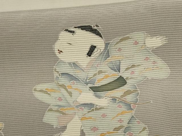 平和屋着物*夏物 訪問着 絽 童子 暈し染め 正絹 逸品 AABJ9046jd