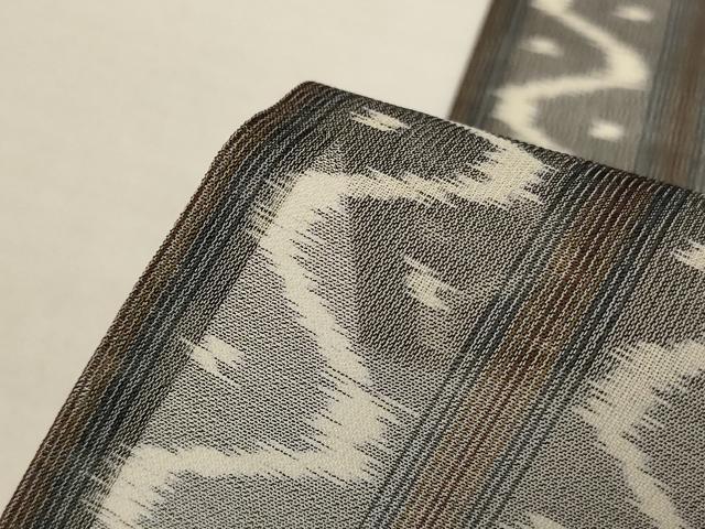 平和屋着物*夏物 本場琉球絣 夏琉球 間道 正絹 逸品 AABJ9053jd