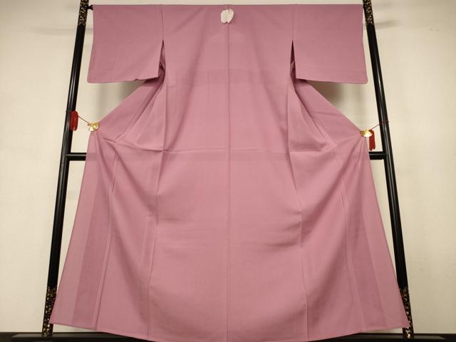 平和屋着物*夏物 色無地 絽 退紅色 正絹 逸品 未使用 AABJ9059jd