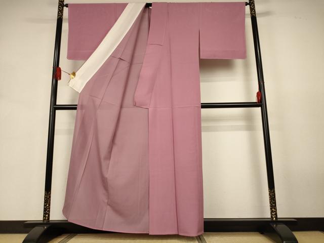 平和屋着物*夏物 色無地 絽 退紅色 正絹 逸品 未使用 AABJ9059jd