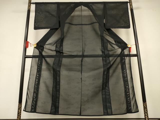 平和屋着物*夏物 小紋 紗 草花文 正絹 逸品 未使用 AABJ9080jd