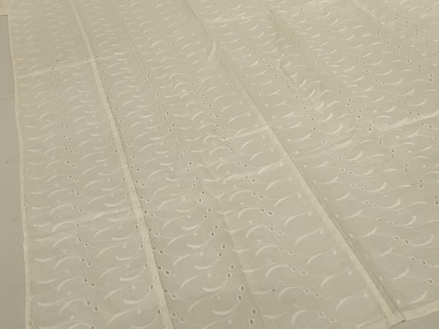 平和屋着物*夏物 長襦袢 総レース 草花文 白色 綿 AABJ9081jd