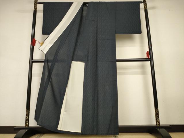 平和屋着物*夏物 本場大島紬 夏大島 変わり斜縞 正絹 逸品 AABJ9089jd