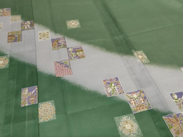 平和屋着物*夏物 訪問着 絽 壁画文 金彩 洗える着物 AABJ9109jd