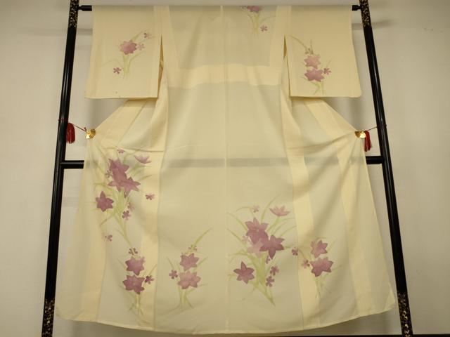 平和屋着物*夏物 訪問着 絽 草花文 正絹 逸品 AABJ9113jd