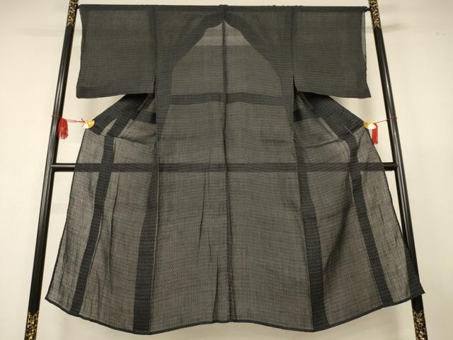 平和屋着物*夏物 男性 上布 絣柄 麻 逸品 AABJ9115jd