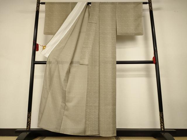 平和屋着物*夏物 小紋 紗 琉球絣文様 洗える着物 AABJ9124jd