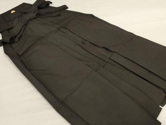 平和屋着物*夏物 男性 行灯袴 檳榔子染色 正絹 逸品 AABJ9141jd