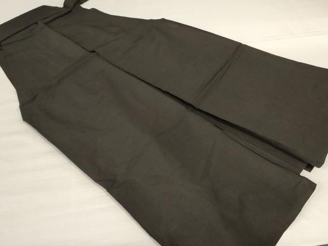 平和屋着物*夏物 男性 行灯袴 檳榔子染色 正絹 逸品 AABJ9141jd