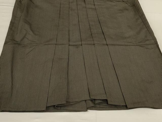 平和屋着物*夏物 男性 行灯袴 縞 正絹 逸品 AABJ9142jd