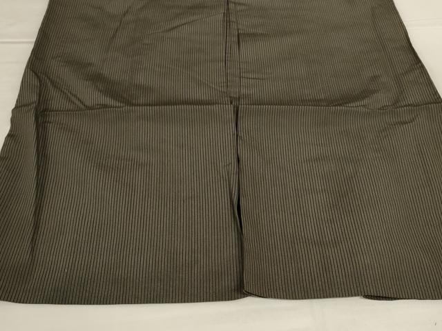 平和屋着物*夏物 男性 行灯袴 縞 正絹 逸品 AABJ9142jd