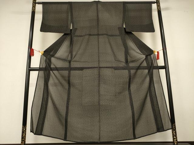 平和屋着物*夏物 紗紬 格子 正絹 逸品 AABJ9144jd