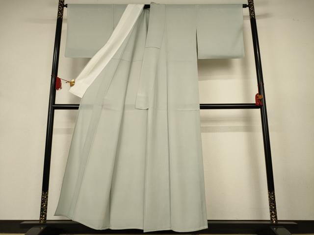 平和屋着物*夏物 色無地 絽 柳鼠色 正絹 逸品 AABJ9154jd